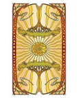Minibaraja de cartas de tarot dorado Art Nouveau Multilingüe (en español)