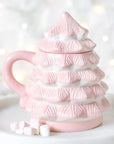 Taza árbol de navidad rosa