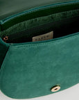 Bolso bordado Robin Love Terciopelo verde