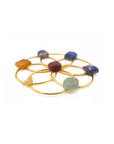 Soporte de metal con minerales chakras