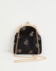 Bolso Bordado Victoriano - Negro