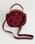 Bolso Flora Terciopelo grosella