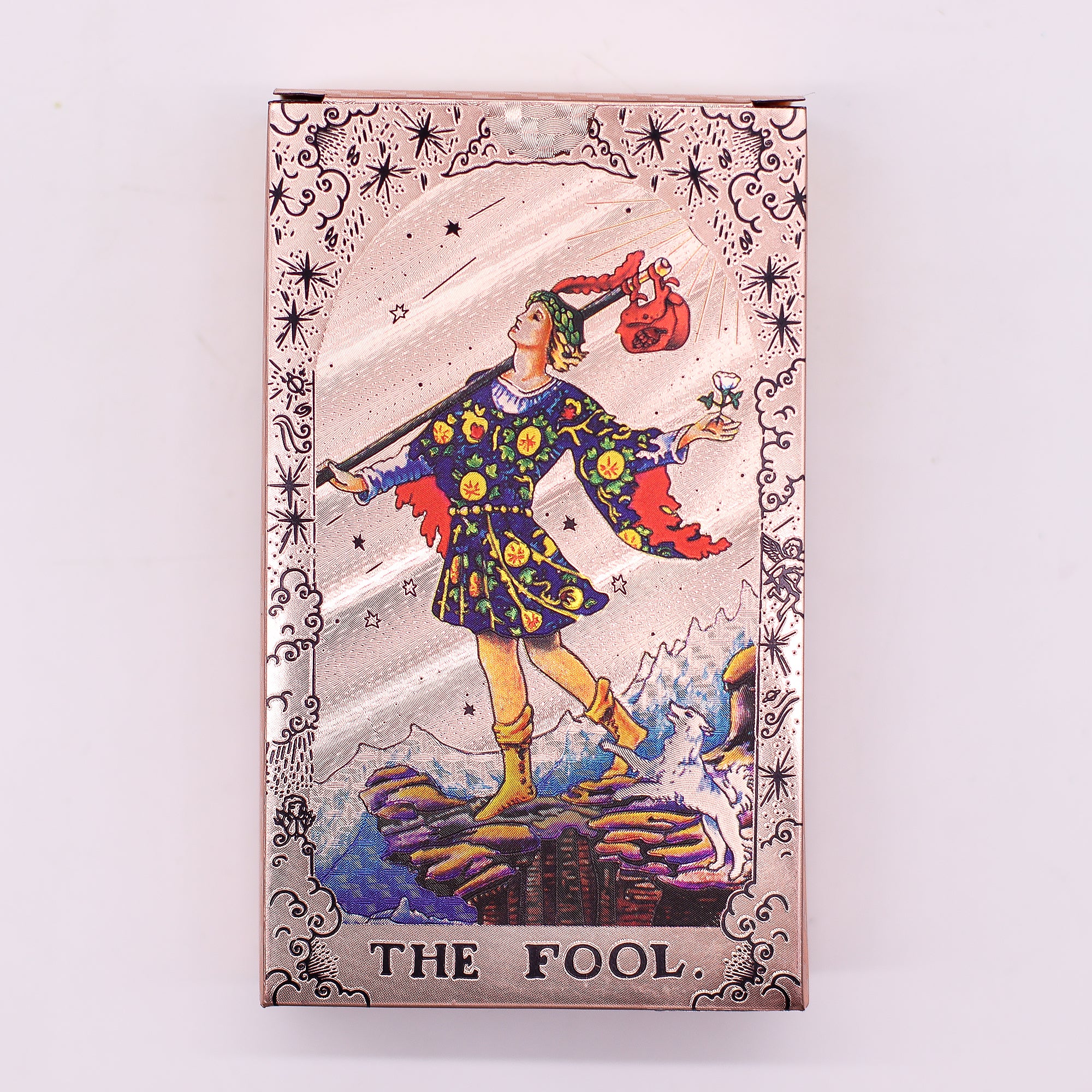 Tarot en lámina de oro rosa