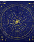 Mantel para Lectura de Tarot – Zodíaco (75 x 75 cm)