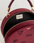 Bolso Flora Terciopelo grosella