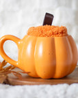 Taza calabaza con calcetines