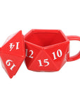 Taza D20 de cerámica con tapa
