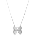 Collar mariposa - oro y plata