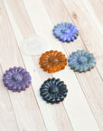 Girasol Tallado en Mineral Natural – Luz Interior y Energía