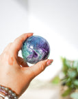 Esfera de Fluorita Calidad Extra – Protección, Intuición y Claridad Mental