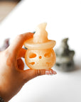 Calabaza con Sombrero de Bruja – Mineral Aleatorio – Magia, Protección y Abundancia