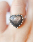 Anillo Corazón de Sunstone Lattice en Plata – Alegría, Vitalidad y Brillo Interior