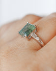 Anillo de Ágata Musgosa en Plata – Armonía, Crecimiento y Conexión con la Naturaleza