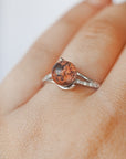 Anillo Redondo de Cuarzo Chamánico en Plata – Visión, Sanación y Conexión Espiritual