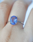 Anillo de Fluorita Azul en Plata – Claridad, Calma y Comunicación