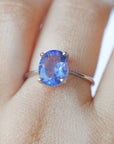 Anillo de Fluorita Azul en Plata – Claridad, Calma y Comunicación