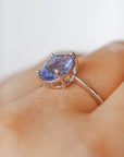 Anillo de Fluorita Azul en Plata – Claridad, Calma y Comunicación
