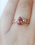 Anillo de Turmalina Rosa en Oro Rosa – Amor, Sanación y Dulzura