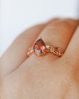 Anillo de Turmalina Rosa en Oro Rosa – Amor, Sanación y Dulzura