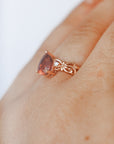 Anillo de Turmalina Rosa en Oro Rosa – Amor, Sanación y Dulzura