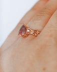 Anillo de Turmalina Rosa en Oro Rosa – Amor, Sanación y Dulzura