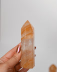 Punta de Cuarzo Golden Healer – Sanación, Energía y Luz Interior