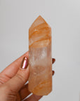 Punta de Cuarzo Golden Healer – Sanación, Energía y Luz Interior