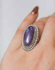 Anillo de Plata con Turquesa Morada – Creatividad, Intuición y Energía Única