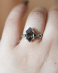 Anillo de Cuarzo Herkimer en Plata – Luz, Claridad y Conexión Espiritual