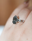 Anillo de Cuarzo Herkimer en Plata – Luz, Claridad y Conexión Espiritual