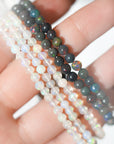 Pulsera de Ópalo Negro y Blanco – Equilibrio, Protección y Armonía