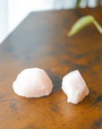 Puntas semipulidas de cuarzo rosa