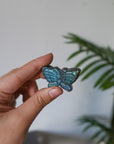 Mariposa de Labradorita MEDIANA – Transformación, Magia y Protección