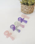 Ankh de Fluorita o Cuarzo Rosa – Vida, Protección y Energía Divina