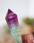 Varita de Fluorita Natural con Soporte