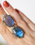 Anillo de Plata Adaptable con Labradorita