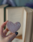 Corazón de amatista rosa