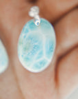 Collar larimar - calidad A