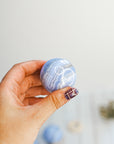 Ágata de Encaje Azul - Esfera cálida extra