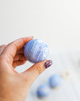Ágata de Encaje Azul - Esfera cálida extra