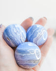 Ágata de Encaje Azul - Esfera cálida extra