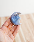 Luna con Cara de Ágata Natural – Sabiduría y Belleza
