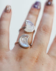 Anillo Luna de Piedra Luna – Intuición, Ciclos y Magia Femenina