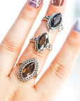 Anillo de Cuarzo Ahumado – Enraizamiento, Protección y Claridad