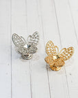Stand de Mariposas en Dorado y Plata