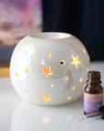 Quemador estrellas iridiscente - blanco