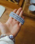 Pulsera elástica de aguamarina calidad A