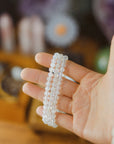 Pulsera elástica piedra luna calidad A