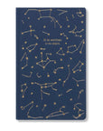 Diario en Gamuza Navy Constelación