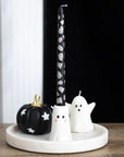 Portavelas fantasma con vela